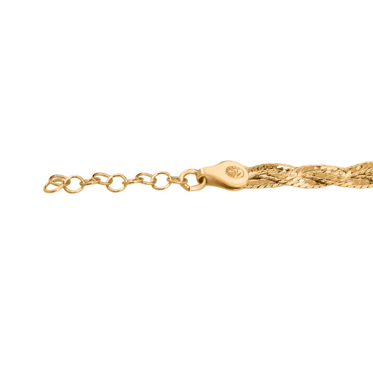 925 Silber vergoldet Armband ca. 18 cm ca. 4,20g