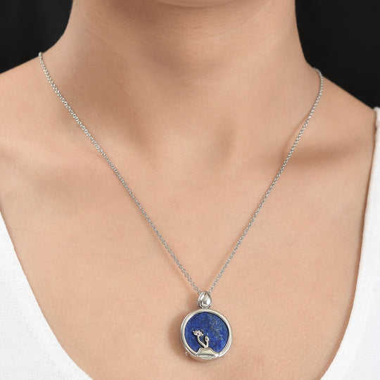 Lapislazuli Anhänger Edelstahl ca. 22,52 ct.