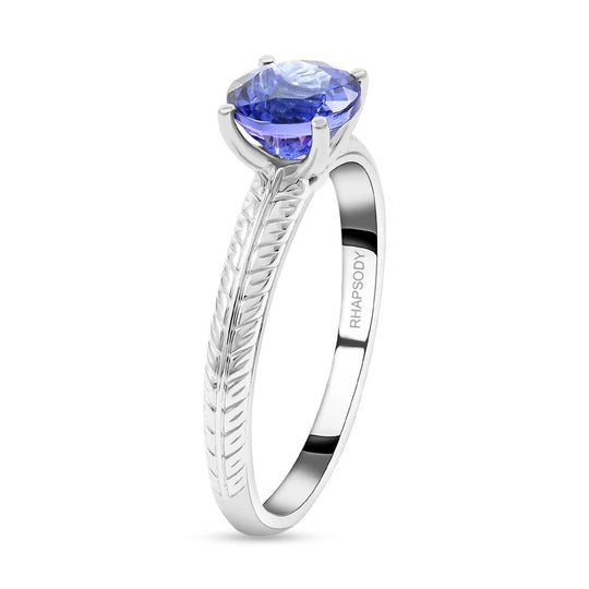 Rhapsody AAAA Tansanit AGI zertifiziert Ring 950 Platin (Größe 17.00) ca. 1.50 ct