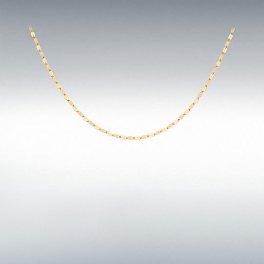 Designer Close Out Valentino Halskette, ca. 45 cm, 375 Gelbgold