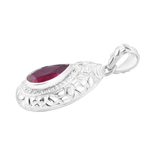 Masoala Saphir (Fissure gefüllt) Anhänger 925 Silber ca. 4,30 ct.