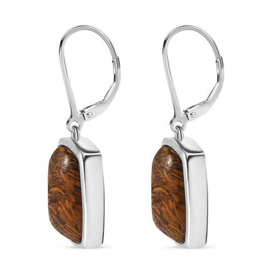 Lila Türkis Ohrringe Edelstahl ca. 11.49 ct