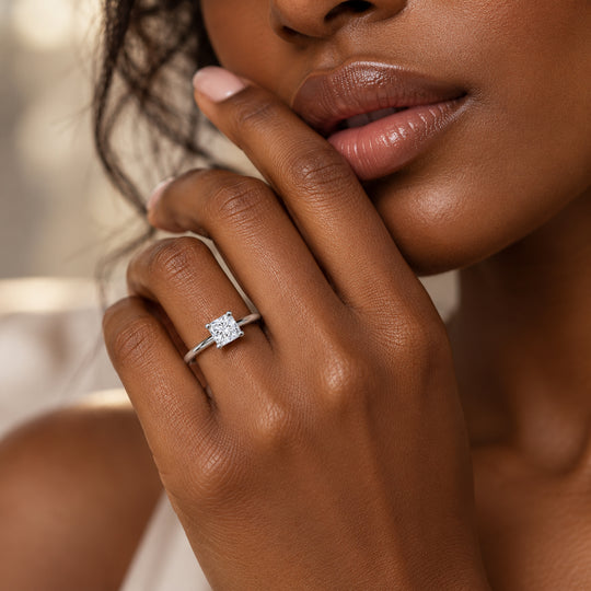 LUXURIANT DIAMOND - Lab grown Diamant VS-D Ring, IGI zertifiziert, 585 Gold (Größe 21.00) ca. 1.00 ct