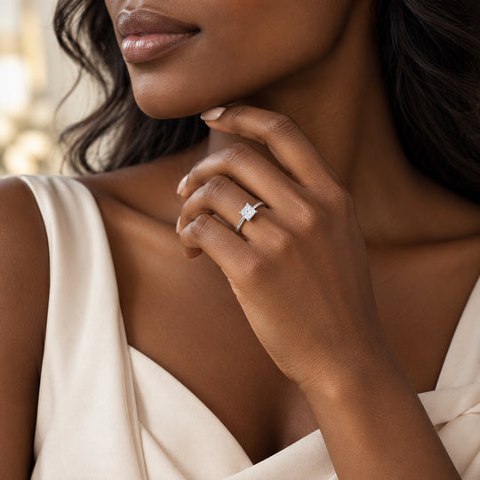 LUXURIANT DIAMOND - Lab grown Diamant VS-D Ring, IGI zertifiziert, 585 Gold (Größe 21.00) ca. 1.00 ct