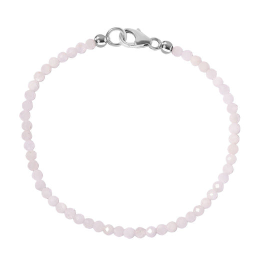 Mehrfarbiges Edelstein 19cm Armband, 925 Silber rhodiniert - 15 ct.