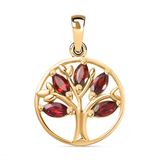 Citrin Anhänger 925 Silber Gelbgold Vermeil ca. 0.62 ct