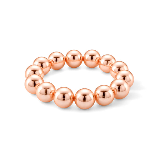 Pfauenfarbenes Muschelkernperle (15-17mm) flexibles Armband