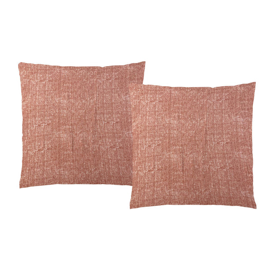 4-teiliges Set - Elegante melierte Kissenhüllen aus hypoallergener und atmungsaktiver Mikrofaser, 2x 40x40 cm und 2x 40x80 cm, Türkis