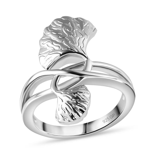Kanchanaburi Blauer Saphir Ring 925 Silber rhodiniert ca. 0,02 ct