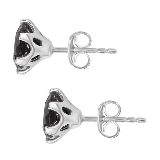 Elite Shungit Ohrringe 925 Silber rhodiniert ca. 1,83 ct.