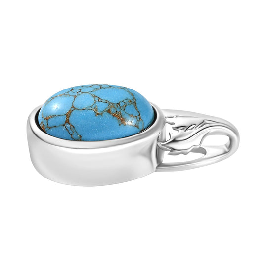 Blaues Türkis Anhänger 950 Kupfer ca. 5,56 ct.