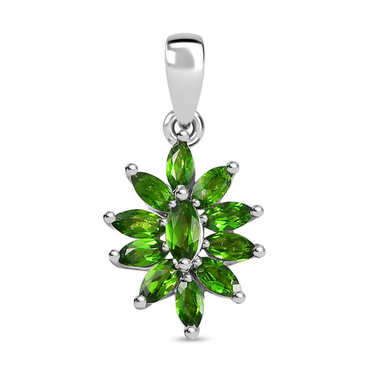 Feueropal Anhänger 925 Silber rhodiniert ca. 0.63 ct
