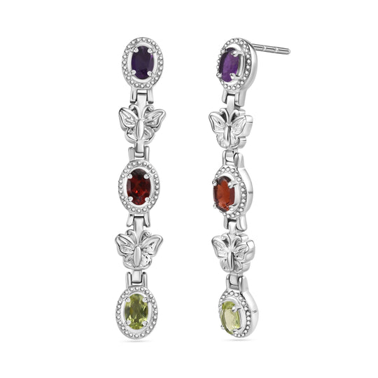 Citrin Ohrringe Edelstahl ca. 2.91 ct