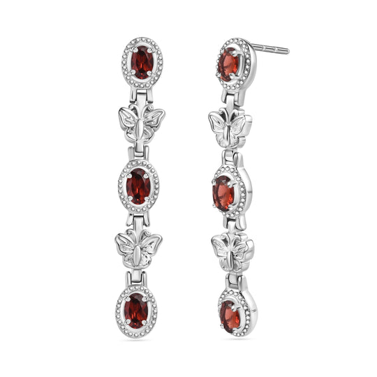 Citrin Ohrringe Edelstahl ca. 2.91 ct