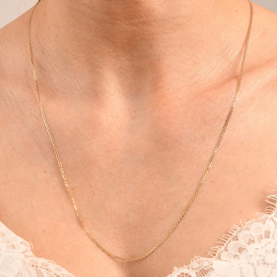 585 Gold Kette ca. 60 cm ca. 1,31g
