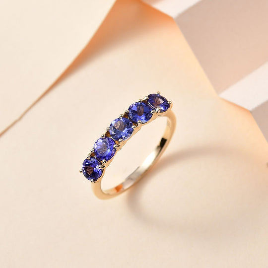 AA Tansanit Ring 585 Gold (Größe 18.00) ca. 2,00 ct
