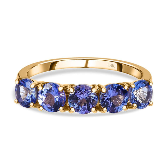 AA Tansanit Ring 585 Gold (Größe 18.00) ca. 2,00 ct