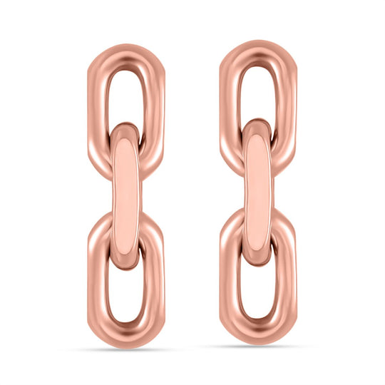 Reiner Edelstahl IP Rosa PlattierungOhrringe ca. 9,00g