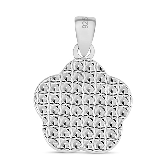 Pflaumenblüten-Anhänger, 925 Silber rhodiniert
