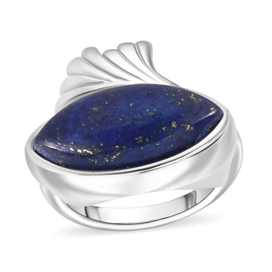 Lapislazuli Ring 316L Edelstahl ca. 7.18 ct