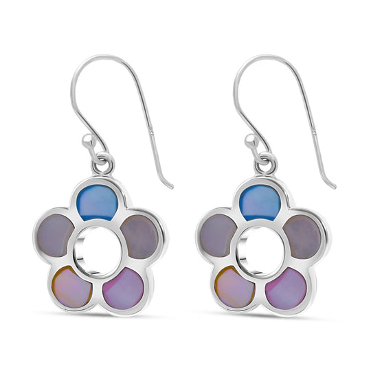 Perlmutt Ohrringe 925 Silber
