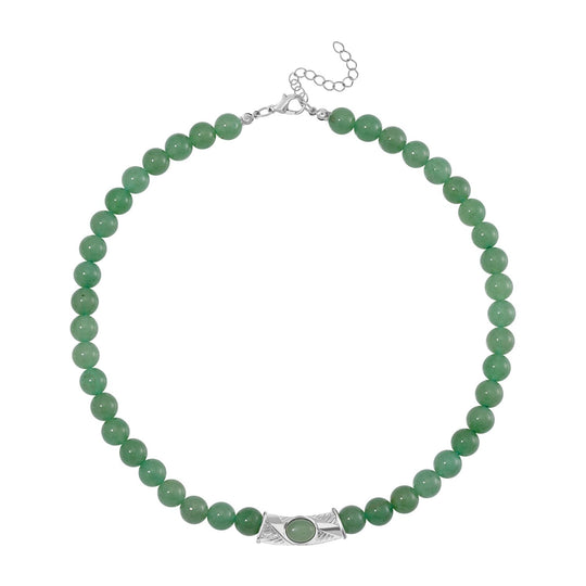 Grüner Aventurin Halskette ca. 45 cm ca. 330.00 ct