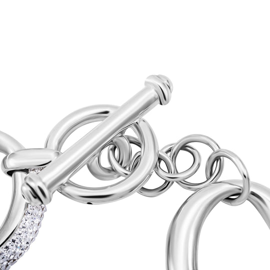 Kristall Armband ca. 19 cm 925 Silber