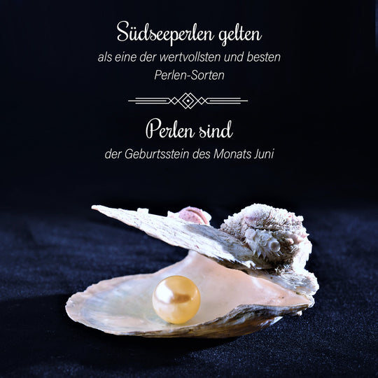 AA Goldene Südsee Perle, Weißer Zirkon Ring 925 Silber 750 Gelbgold Vermeil