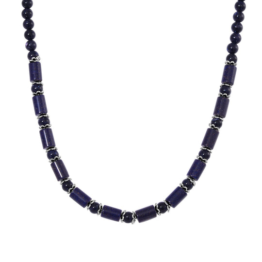Blauer Sandstein Halskette ca. 45 cm ca. 220.00 ct