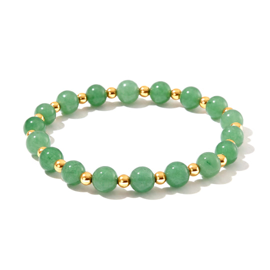 Flexibles Unakite Armband, Legierung - 60 ct.