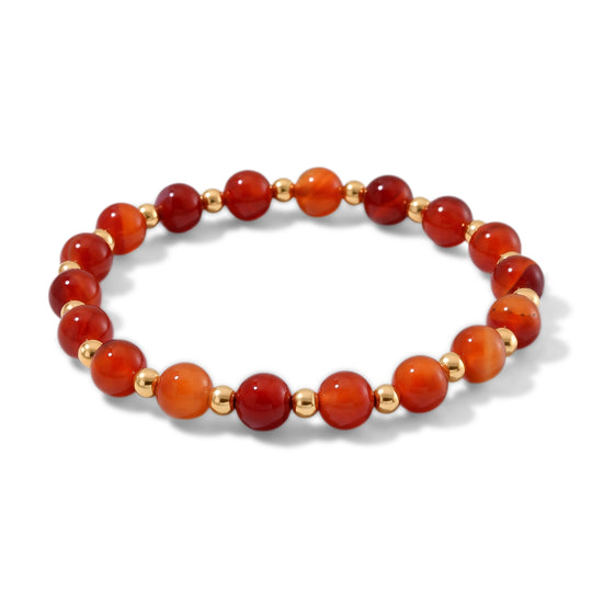 Flexibles Unakite Armband, Legierung - 60 ct.