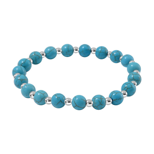Flexibles Unakite Armband, Legierung - 60 ct.