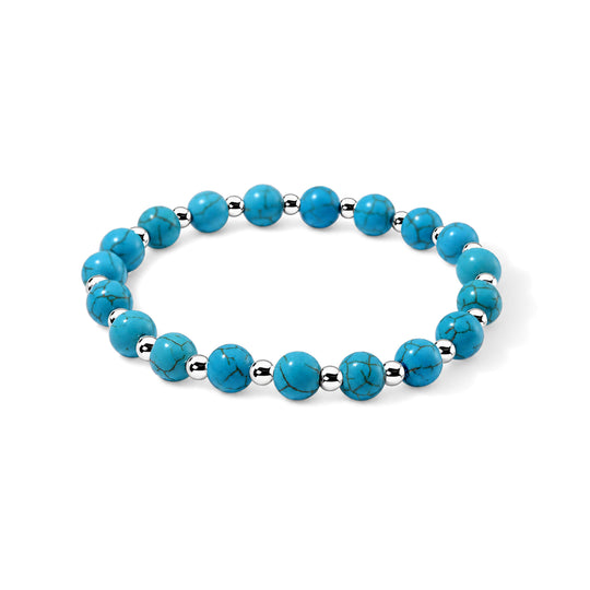 Flexibles Unakite Armband, Legierung - 60 ct.
