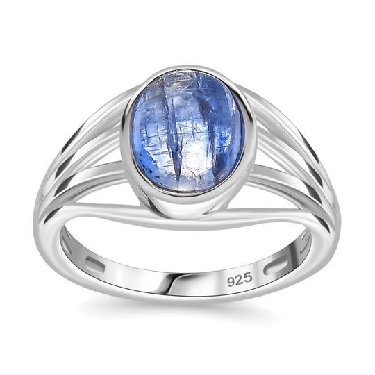 Kyanit Ring 925 Silber platiniert ca. 2,64 ct