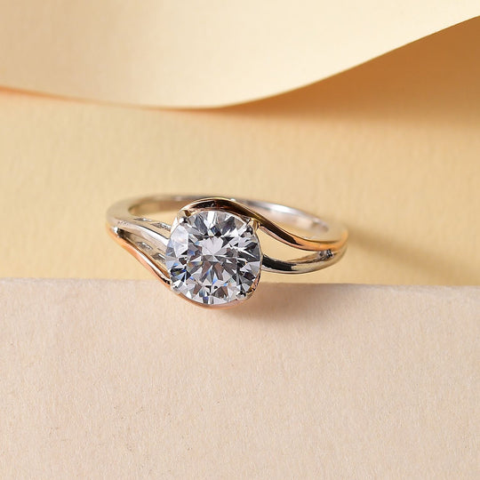 J Francis gefertigt mit Swarovski Zirkonia Ring 925 Silber (8-10 Tagen Lieferzeit)