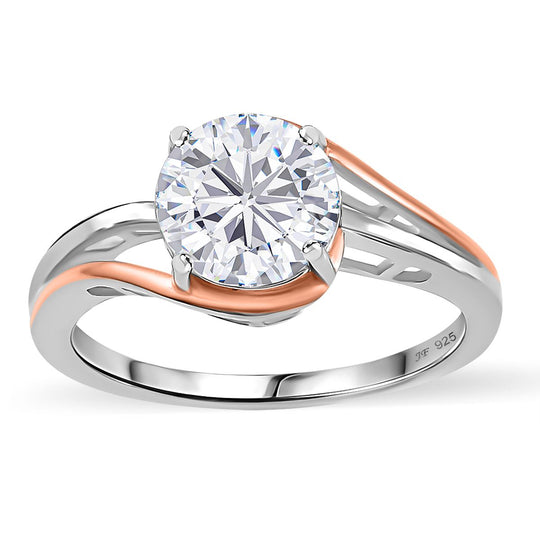 J Francis gefertigt mit Swarovski Zirkonia Ring 925 Silber (8-10 Tagen Lieferzeit)
