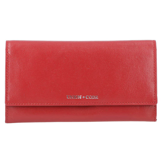 CLOSE OUT - UNION CODE: Brieftasche mit Schlangen-Prägung und RFID schutz, 19x12 cm, Cognac