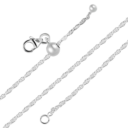Figaro-Halskette, 925 Silber, ca. 50 cm ca. 3,00g