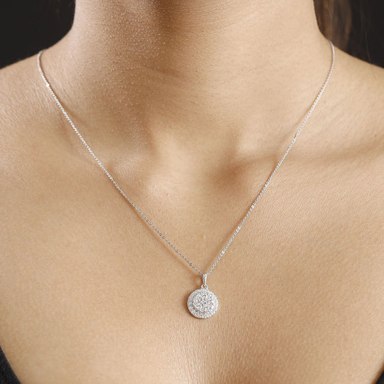 J Francis gefertigt mit SWAROVSKI Zirkonia Anhänger 925 Silber rhodiniert