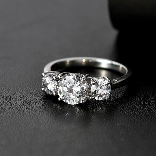 J Francis gefertigt mit SWAROVSKI Zirkonia Ring 925 Silber rhodiniert