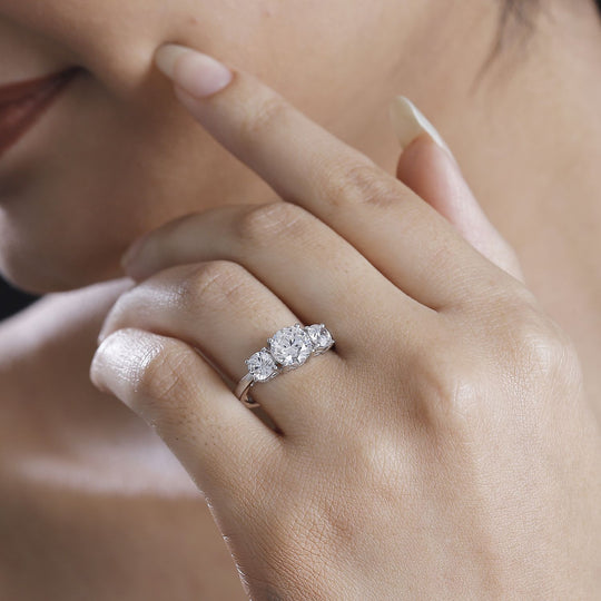J Francis gefertigt mit SWAROVSKI Zirkonia Ring 925 Silber rhodiniert