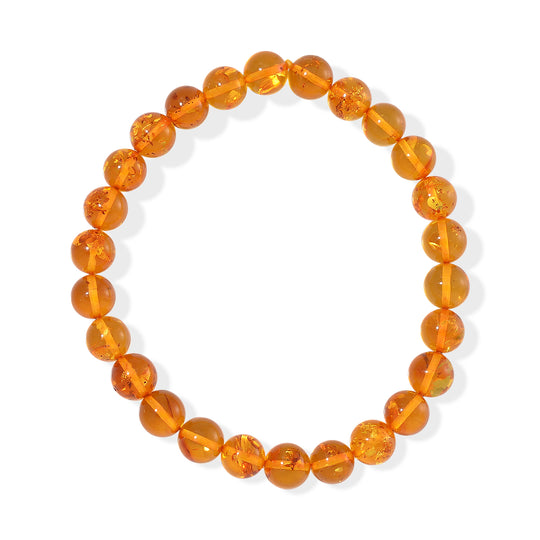 Natürliches Baltisches Bernstein Armband, Flexibel (ca. 16.5 cm)