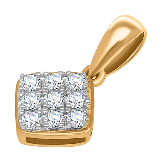 Luxuriant Diamond - Lab Grown Diamant SI-GH Anhänger 925 Silber platiniert ca. 0.25 ct
