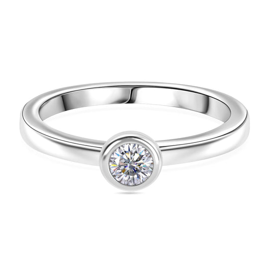 LUXURIANT DIAMOND - Lab Grown Diamant VS-EF Ring 925 Silber rhodiniert (Größe 17.00) ca. 0.25 ct