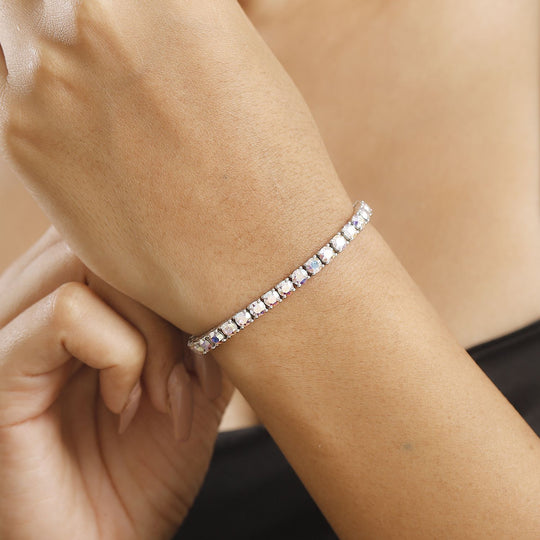 AB Kristall Armband ca. 19 cm 925 Silber rhodiniert