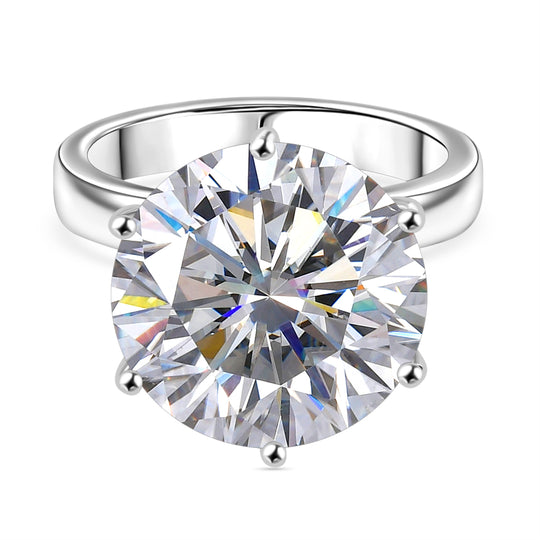 D'Joy Moissanit Ring, 925 Silber rhodiniert - 9,81 ct.