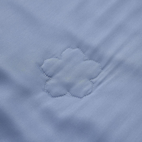 Bambus-Bettdecke mit Steppung, temperaturausgleichend, hypoallergen, mit 100?% Bambusfüllung, 135x200?cm, blau