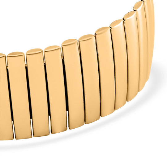 Gliederarmband, 316L Edelstahl, Flexibel (ca. 19 - 20 cm), Silberfarben, ca. 38,00g