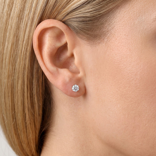 LUXURIANT SGL zertifizierte VS-EF Labor Diamant Ohrringe in 950 Platin - 1 ct.
