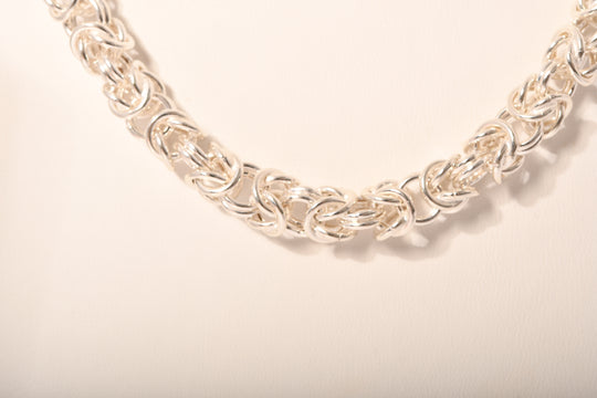 LA BELLA Feinste Italienische Handgefertigte Königskette, 925 Silber ca. 50 cm ca. 44,00g